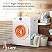 ROVSUN 1.8 Cu.Ft Portable Clothes Dryer, 1020W High End Front Load Electric Dryer, Compact Laundry Dryer with Electronic Screen Control & Stainless Steel Tub for Apartment, Home