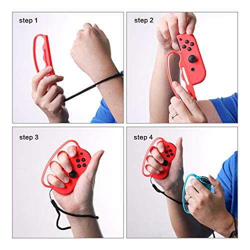 Switch Boxing Grips for Switch Fitness Games, Switch Boxing Accessories for Switch Fitness Boxing and Knockout Home Fitness - Nintendo Switch