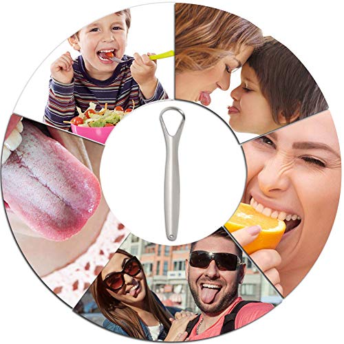 image for YIBIDINAY Tongue Scraper Cleaner for Adults Surgical Grade Stainless S