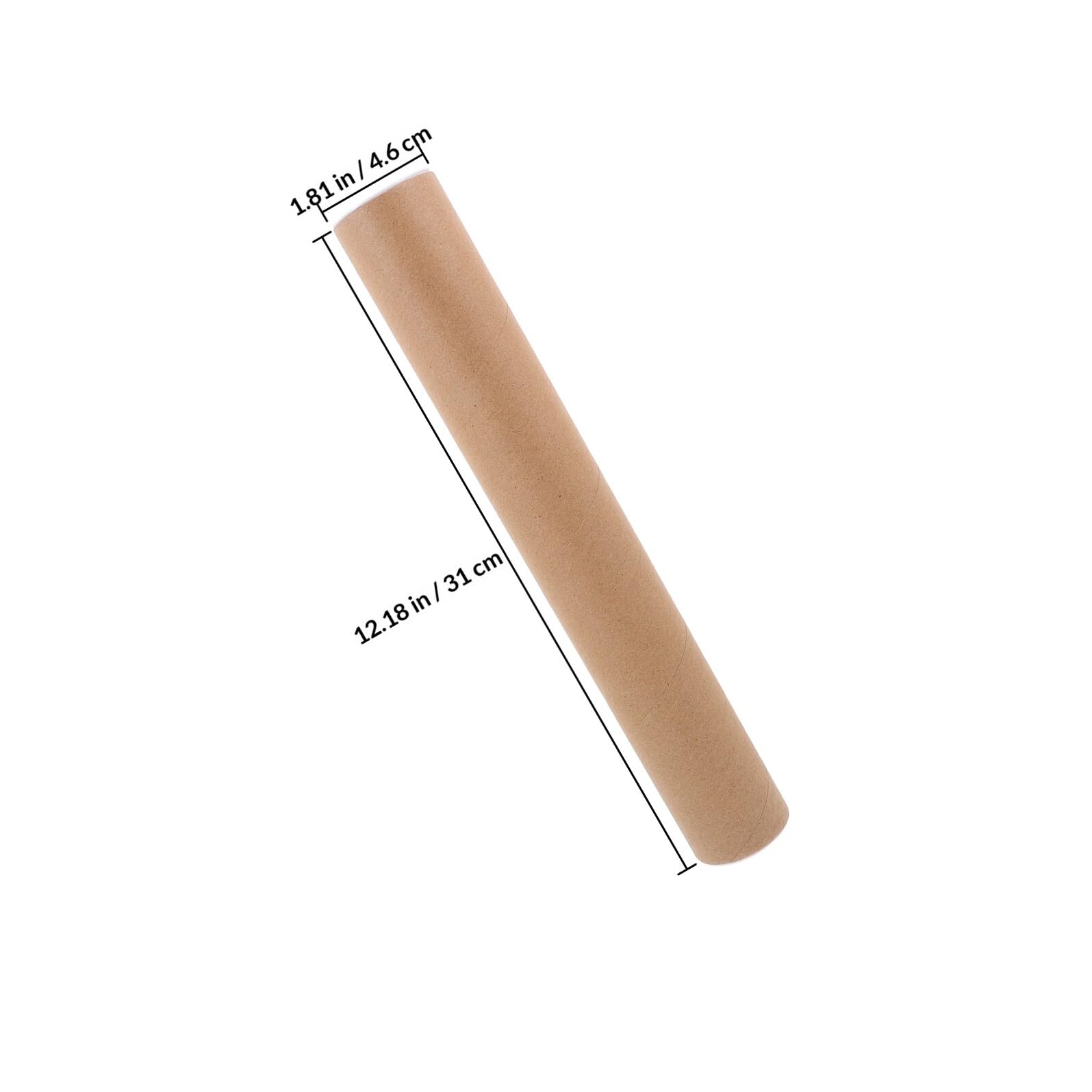 10 Pièces Lot de Tubes D'expédition en Papier Kraft avec Bouchons Tubes de Stockage Rigides pour Affiches Œuvres D'art et Documents pour Transport Sécurisé