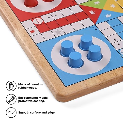 Crobyi 12 Inches Ludo Board Game + Snakes&Ladders Board Game thumb #1