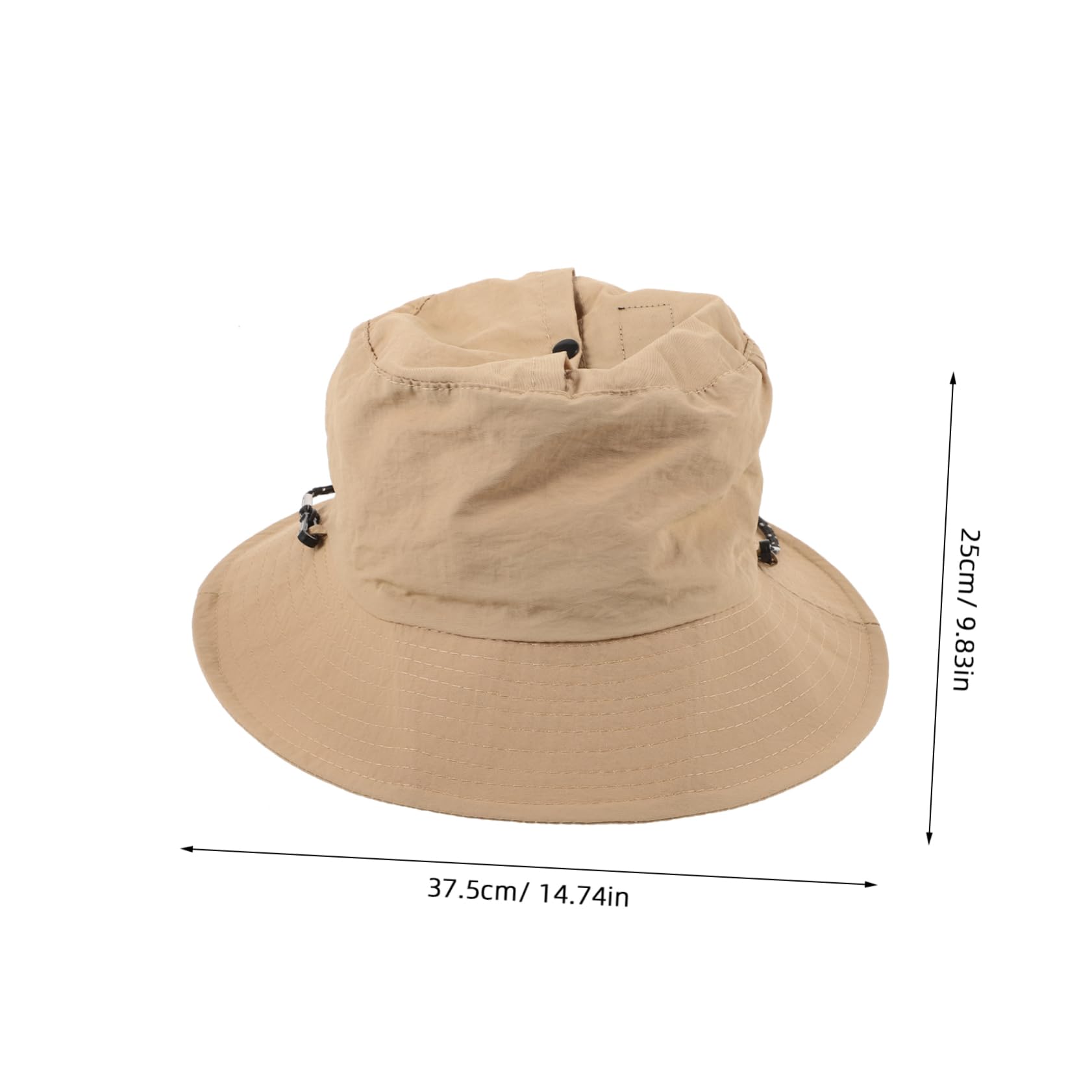 TOVINANNA Breathable Foldable Bucket Hat for Summer Sun Lightweight Casual Fisherman Hat for Men and Women for Beach Parties and Outdoor Activities Khaki
