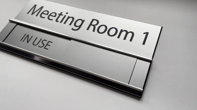 Sliding Entry Sign Sliding Signs With Header - Entry Control System ...