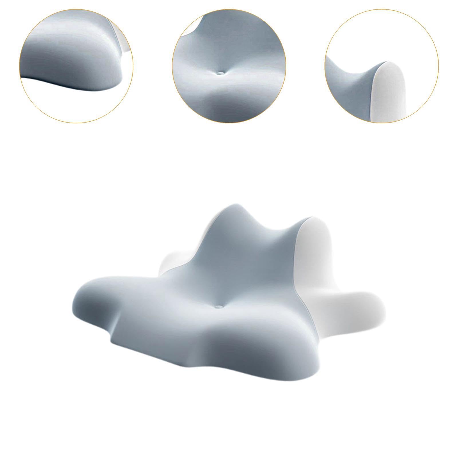 Cuscino in memory foam per dormire, sdraiarsi, sdraiarsi, per dormire, schiena, addominali, uomini/donne, accessori da letto, supporto cervicale, ergonomico, (blu)