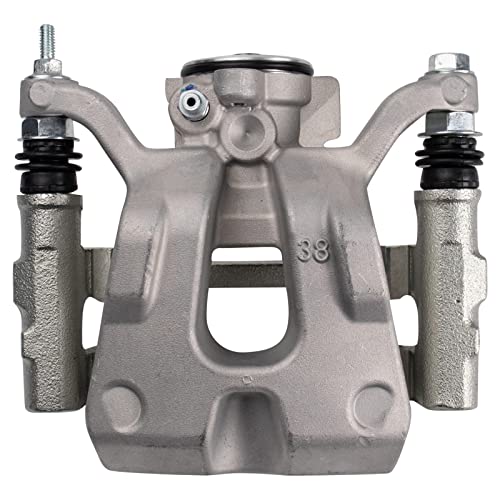Image of TRQ Rear Brake Caliper Set Zinc Coated Hardware Brackets Compatible with 2015-2017 Chrysler 200 2016-2020 Jeep Cherokee
