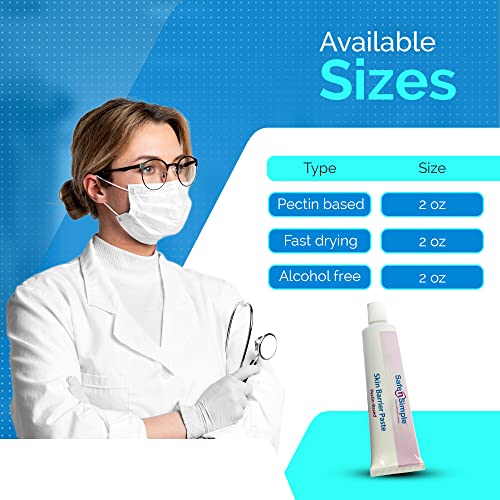 safe n39 simple stoma skin barrier paste - 2 oz - protective ostomy supplies - stoma adhesive skin protectant paste - ostomy skin barrier classic formula pectin based