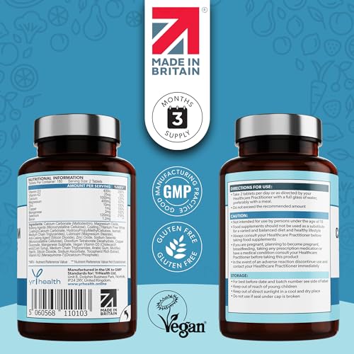 Calcium-Magnesium-Zinc-and-Vitamin-D-Plus-Vitamin-K2-MK-7-Tablets-Osteo-Supplement-180-Vegan-Tablets-not-Capsules-Made-in-the-UK-by-YrHealth