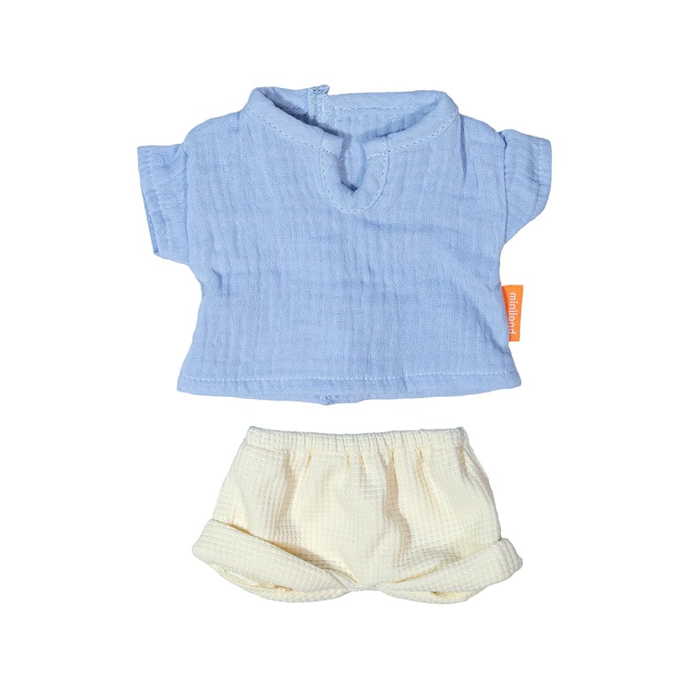 Miniland - Clothes for 32 cm Doll, Clothing Accessory for Dolls, Summer T-Shirt and Pants