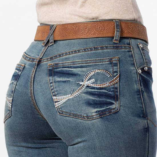 Rod's True Western Rod's Button Me Up Dark Wash Jeans Denim 17x323