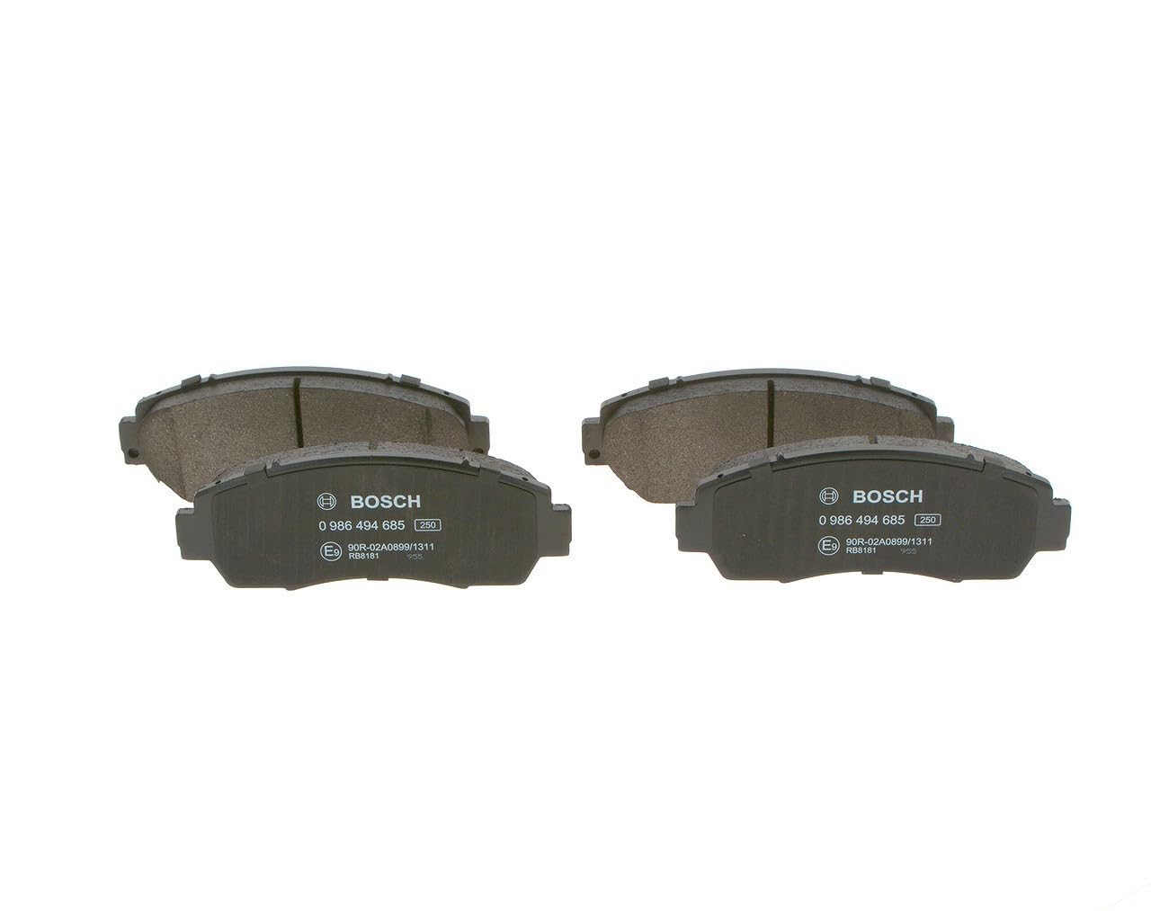 BOSCH Bremsbelagsatz, Scheibenbremse 0986494685