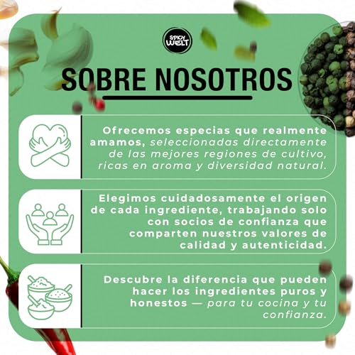 Pimienta negra molida natural de 1kg para sazonar carnes y salsas 4