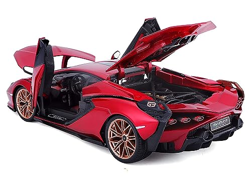 Image of Magicwand 1:32 Scale Die-Cast Lambo Sian with Openable Doors,Pull Back Action,Working Headlights & Tail Lights【Pack of 1】【Colors As Per Stock】