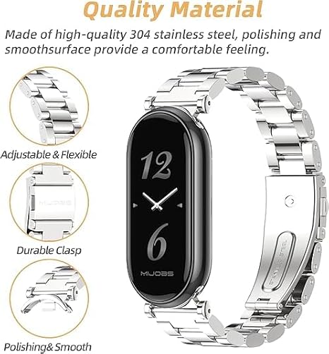 UnDePlus Samsung Galaxy Watch 46mm / 3 45mm / Gear S3 ile uyumlu Kordon Klipsli Metal Band 04