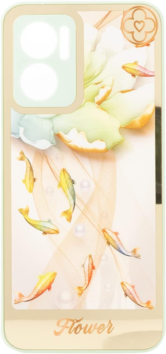 Muzz Xiaomi Redmi Note 11E Soft Silicone Full Body Protective Luxury 3D Printed Case for Flower Multi Colour for Girls & Boys Printed Back Case Cover for Redmi Note 11E