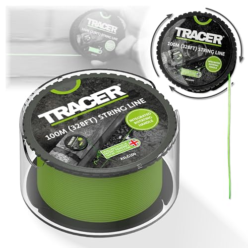 Tracer 100m String Line Anti-Tangle Hi-Vis Builders & Bricklaying Line