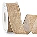 Burlap wreath ribbon