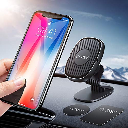 GETIHU Car Phone Mount, 360° Dashboard Phone Holder for Car, Universal Magnetic Cell
