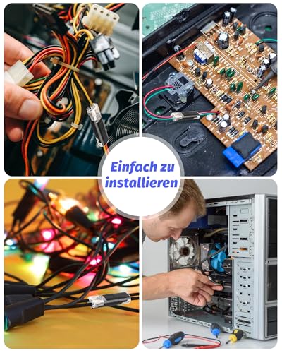 40 Stück Auto Kabelverbinder Wasserdicht 2 Polig,2V Stecker 2 pin,Schneller Kabelstecker Verbindungen 12V für 18-22 AWG Kabel Crimp,Kabel Steckverbinder,Auto Stecker Steckverbindung Steckbarer Kabelan