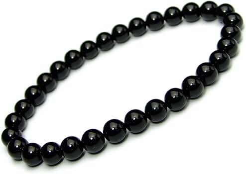 Amazon | [HINRYO] 61300 鑑別書付き 8mm 5A モリオン 黒水晶