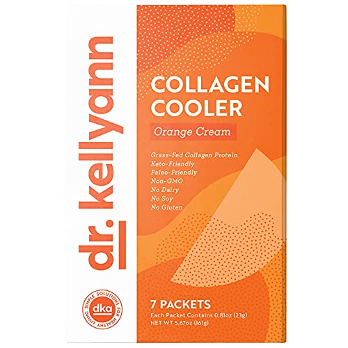 Keto Shake Packets to Go - Orange Cream Smoothie, 100% Grass Fed Collagen Protein Powder â€“ Perfect for Keto, Paleo & Weight Loss Diets - Low Carb Meal Replacement Shake 15g Protein (7 Servings)