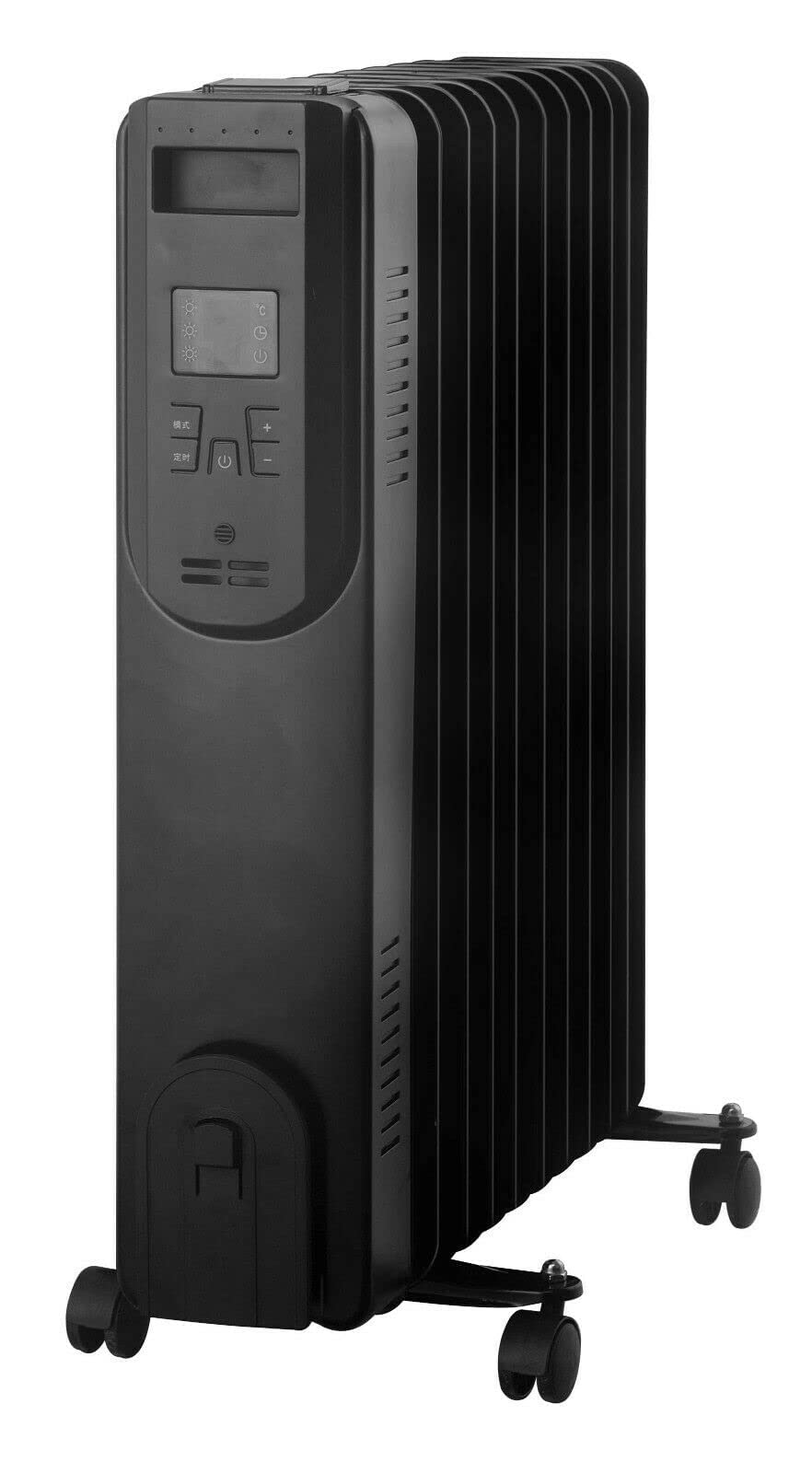 2500W Oil Filled Radiator, 11 Fin Portable Electric Heater Builtin