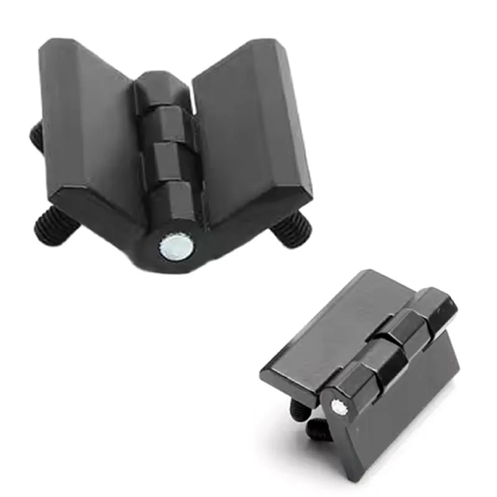 Rmwkrmogrf 60X60x8mm 40X40 50X50 60X60 Zinc Alloy Hinges With Stud Thicken Black Doors Switch Hardware Accessories 1Pcs(60X60x8mm)
