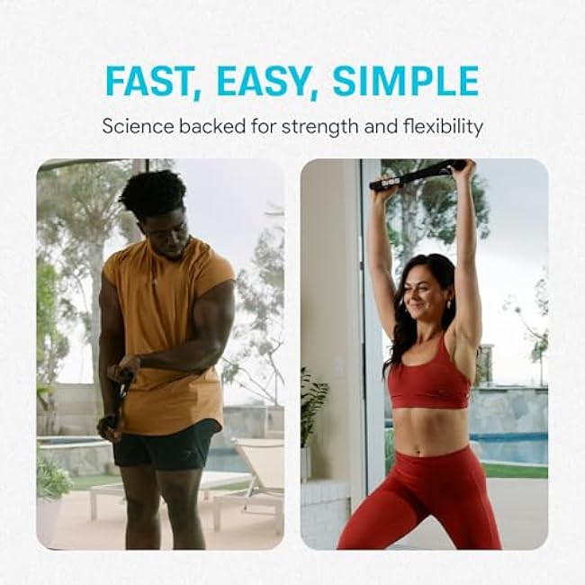 Iso-Bow Pro by Bullworker | The Isometric Pocket-Companion for Strength Training, Stretching, and Working Out. Use self-Resistance to circulate Blood Flow, Pump Muscles. Yoga or Pilates Exercises.