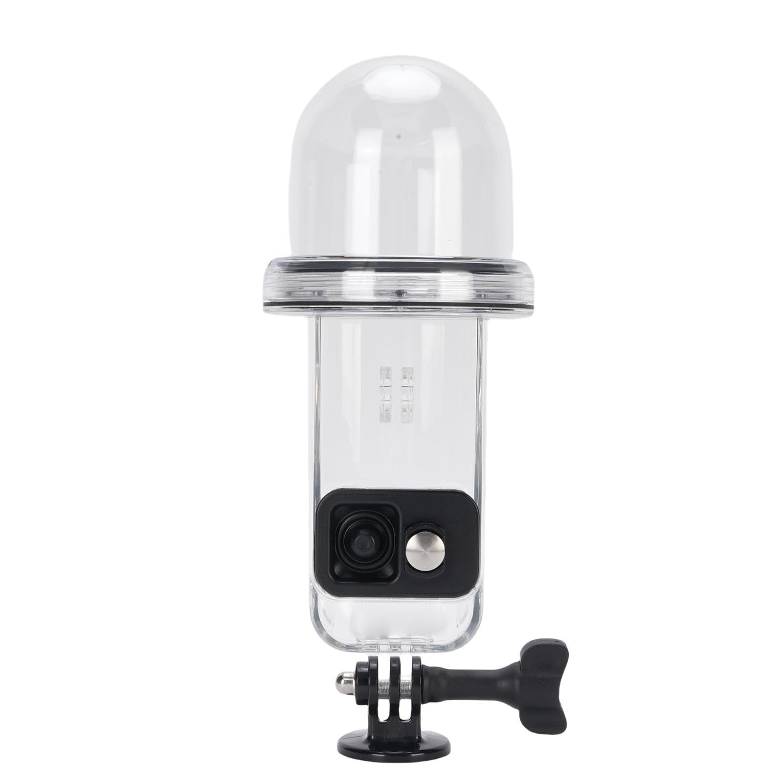 Custodia Subacquea, Custodia Protettiva Impermeabile Fino a 45 M per Fotocamera 3, Subacquea con Design a Cupola e Doppio Adattatore, Ideale per Immersioni, Snorkeling e Nuoto