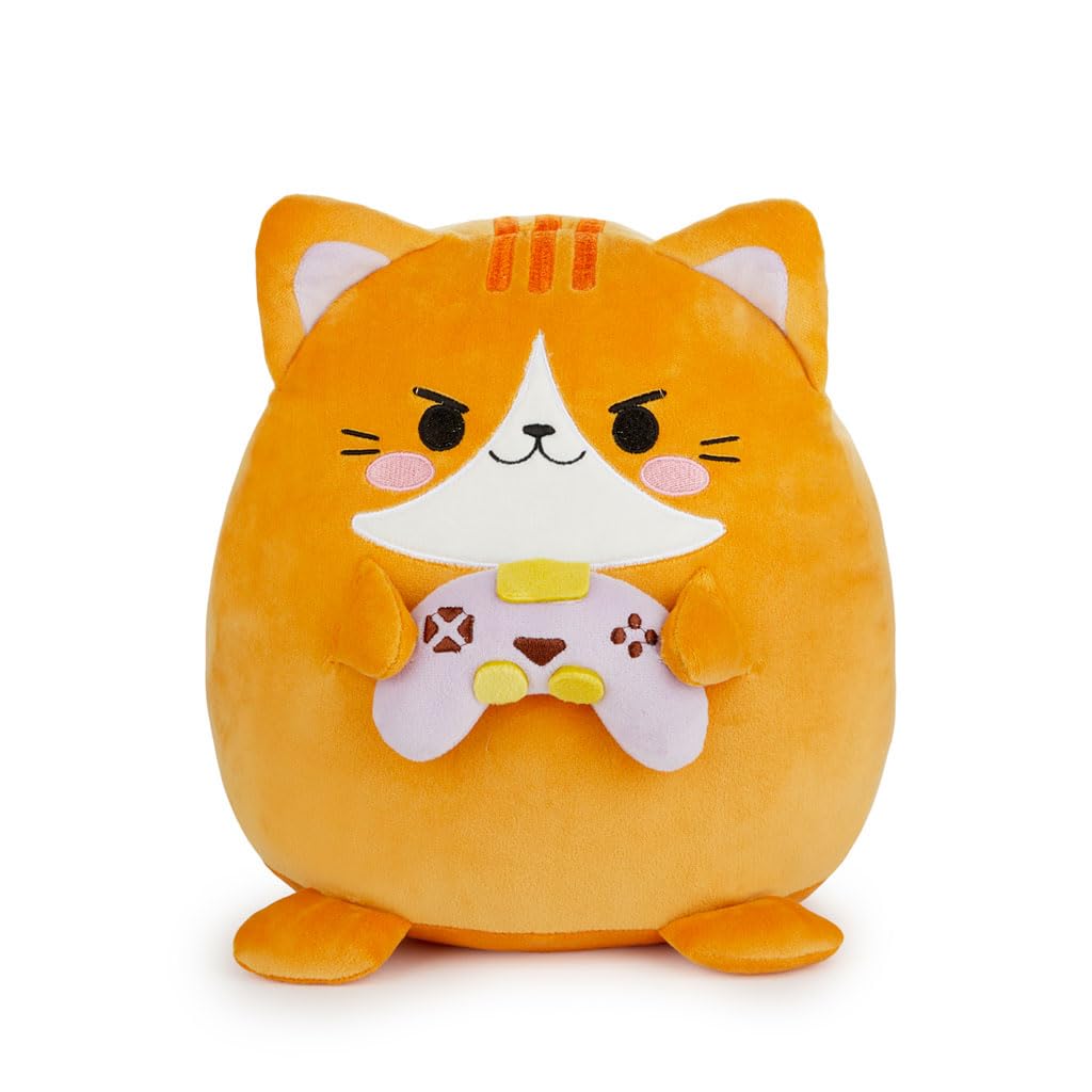 Yeqivo Cuscino giocattolo di peluche gatto mancino carino, animale di