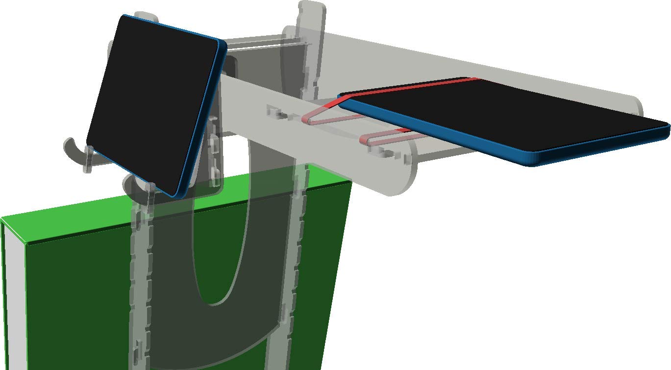 Document Camera Stand for Remote Instruction Video Conferences, Dual Camera
