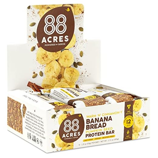88 Acres Plant Based Seed Protein Bar | 9 Pack, Banana Bread | 12g of Plant Based Protein, Gluten Free, Nut Free, Non GMO, School Safe, No Palm Oil