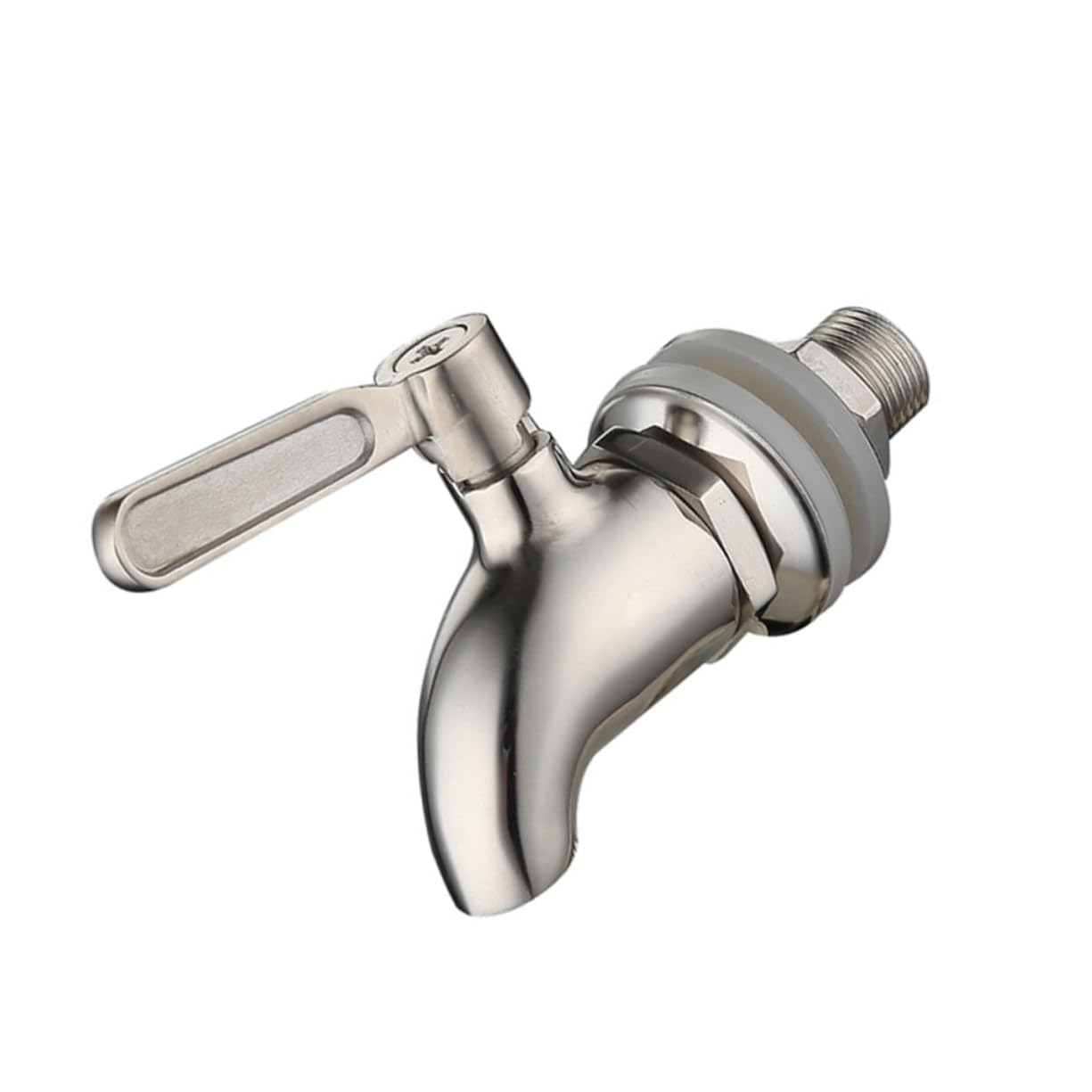 KICHOUSE 16mm 304 Stainless Steel Wine Jars Tap Silver Wine Barrel Faucet Beer Water Taps Sturdy Easy to Clean