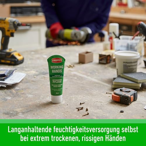 O'Keeffe's Working Hands tube van 80 ml, 2 stuks, handcrème voor extreem droog, gekraakte handen, verhoogt de vochtinhoud, vormt een beschermende laag en voorkomt vochtverlies - Afbeelding 5