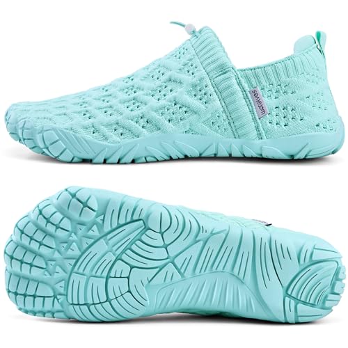 Image of WateLves Barefoot Water Shoes Women Men Beach Breathable Walking Shoes Anti Slip Wide Toe Minimalist Zero Drop Sneakers for Travel Hiking Yoga