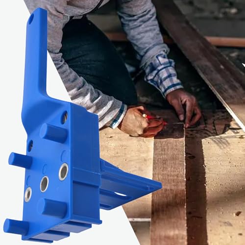 GIONAR 44PCS Dowel Jig Kit - Professional Woodworking Doweling Jig with Metal Sleeve, Complete Drill Guide Set Featuring 6/8/10mm Bits & Wooden Dowels for Exact Joinery 6 GIONAR 44PCS Dowel Jig Kit - Professional Woodworking Doweling Jig with Metal Sleeve, Complete Drill Guide Set Featuring 6/8/10mm Bits & Wooden Dowels for Exact Joinery - Image 6