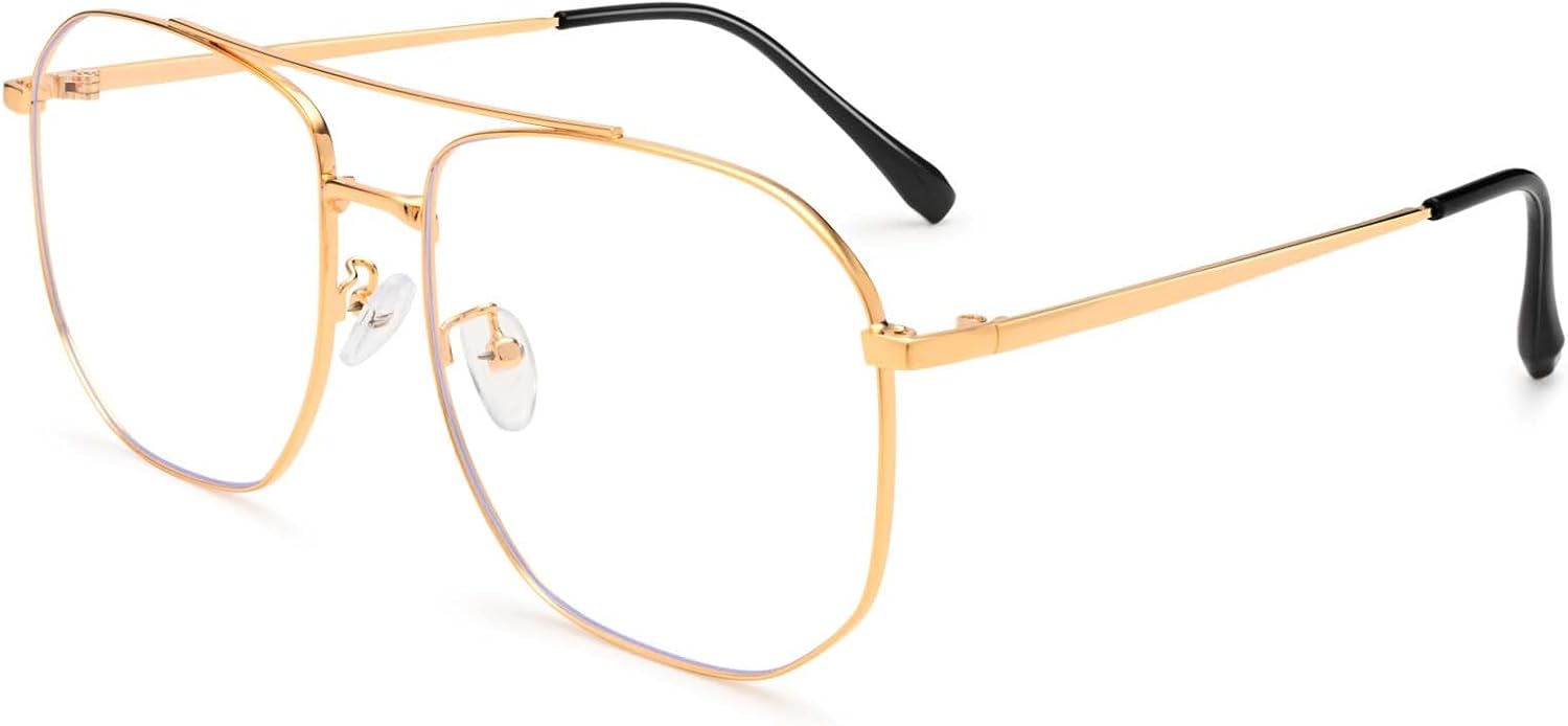 Dollger Blue Light Glasses for Women Retro Blue Light Blocking Glasses for Computer Eyeglasses Frame Men