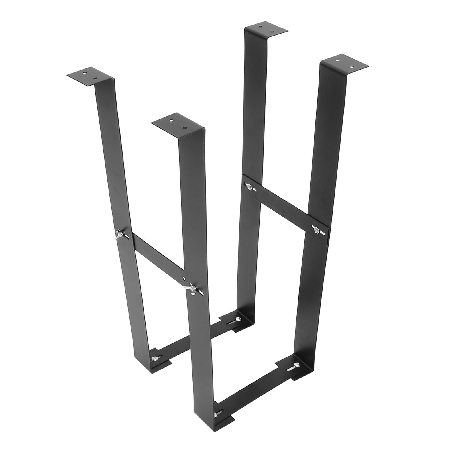ULTECHNOVO Soporte Ajustable y Resistente de Acero al Carbono Negro para Montaje Debajo del Escritorio en Oficina o Espacio de Trabajo