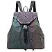 SHUIBIAN Frauen Rucksack Luminous Geometric Holographische Nightglowing Mode Bunte Rhombische Daypack Rucksack Taschen für Frauen Mädchen Campus Outdoor Reise