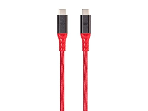 Monoprice Durable USB 3.2 Gen 2 Tipo-C Datos y Power Kevlar reforzado Nylon Braid Cable - 3.3 ft - Rojo  5A100W - AtlasFlex Series disponible en Yaxa Venezuela