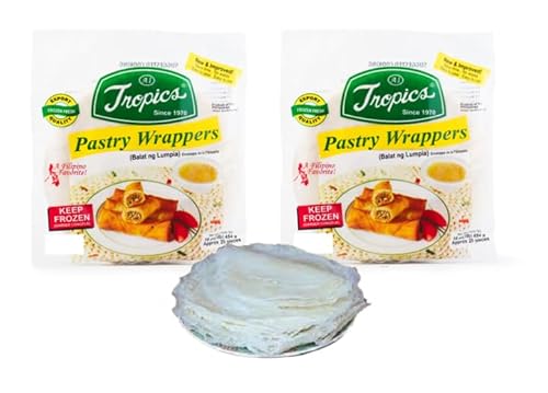 2 Packs of Round Lumpia Wrapper 21 oz per pack