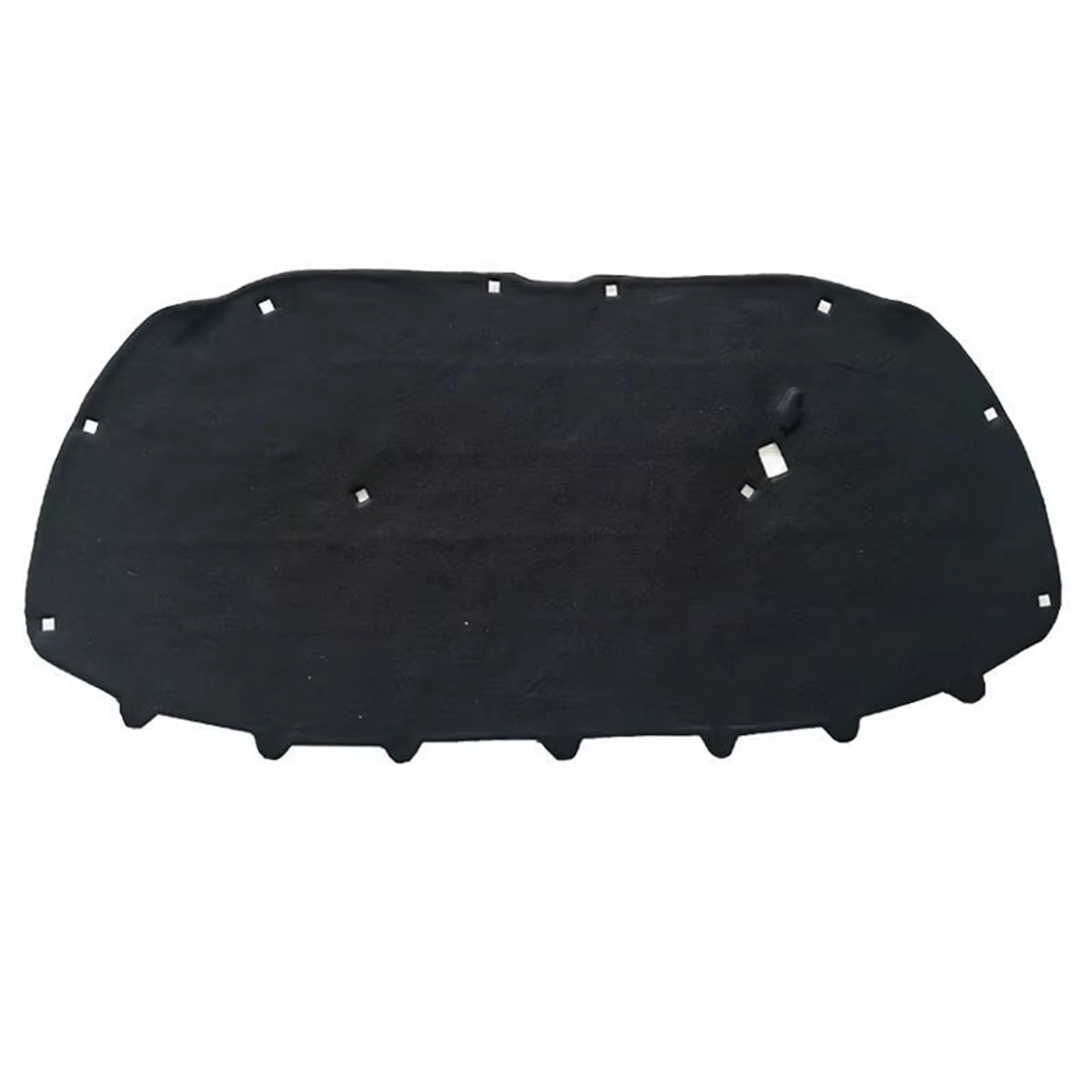 FrontHood Engine Mat Pad Cover for VW for Polo 2011-2019 Front Hood Engine Sound Insulation Pad Cotton Soundproof Cover Thermal Heat Mat(Black)