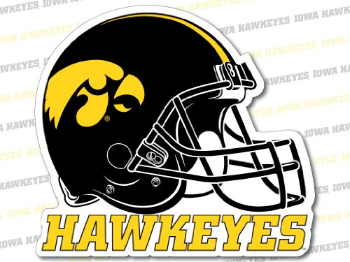 VictoryStore Yard Sign Outdoor Lawn Decorations - University of Iowa Football Helmet Yard Sign - 24 inches X 24 inches, with Two Stakes