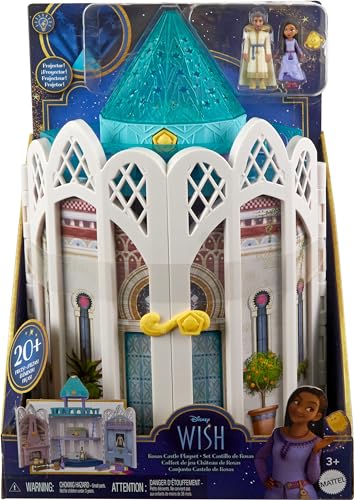 image for Mattel Disney Wish Rosas Castle Dollhouse Playset with 2 Posable Mini 