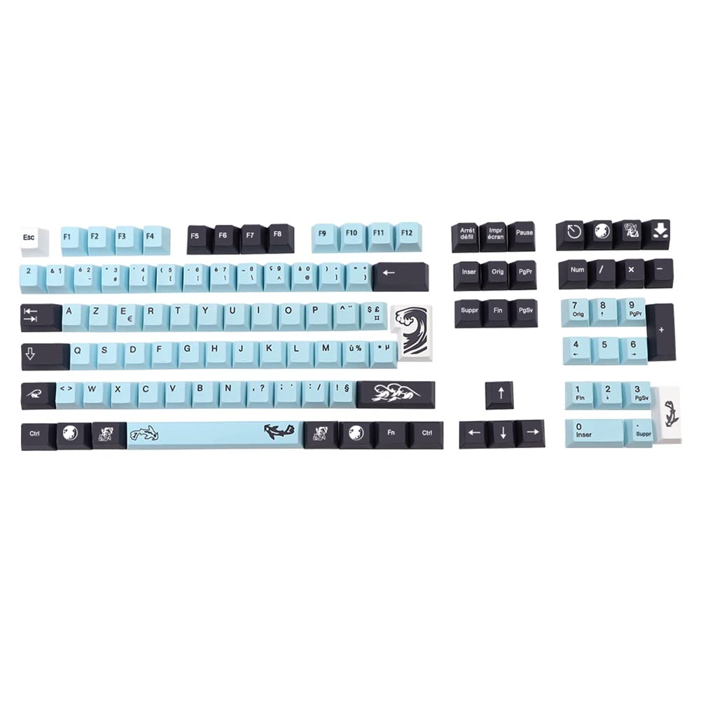Dye Subbed Keycap FR Disposition ISO PBT France Keycaps pour MX Switch Clavier Cherry Profile Key Cap FR Keycap 135 Touches