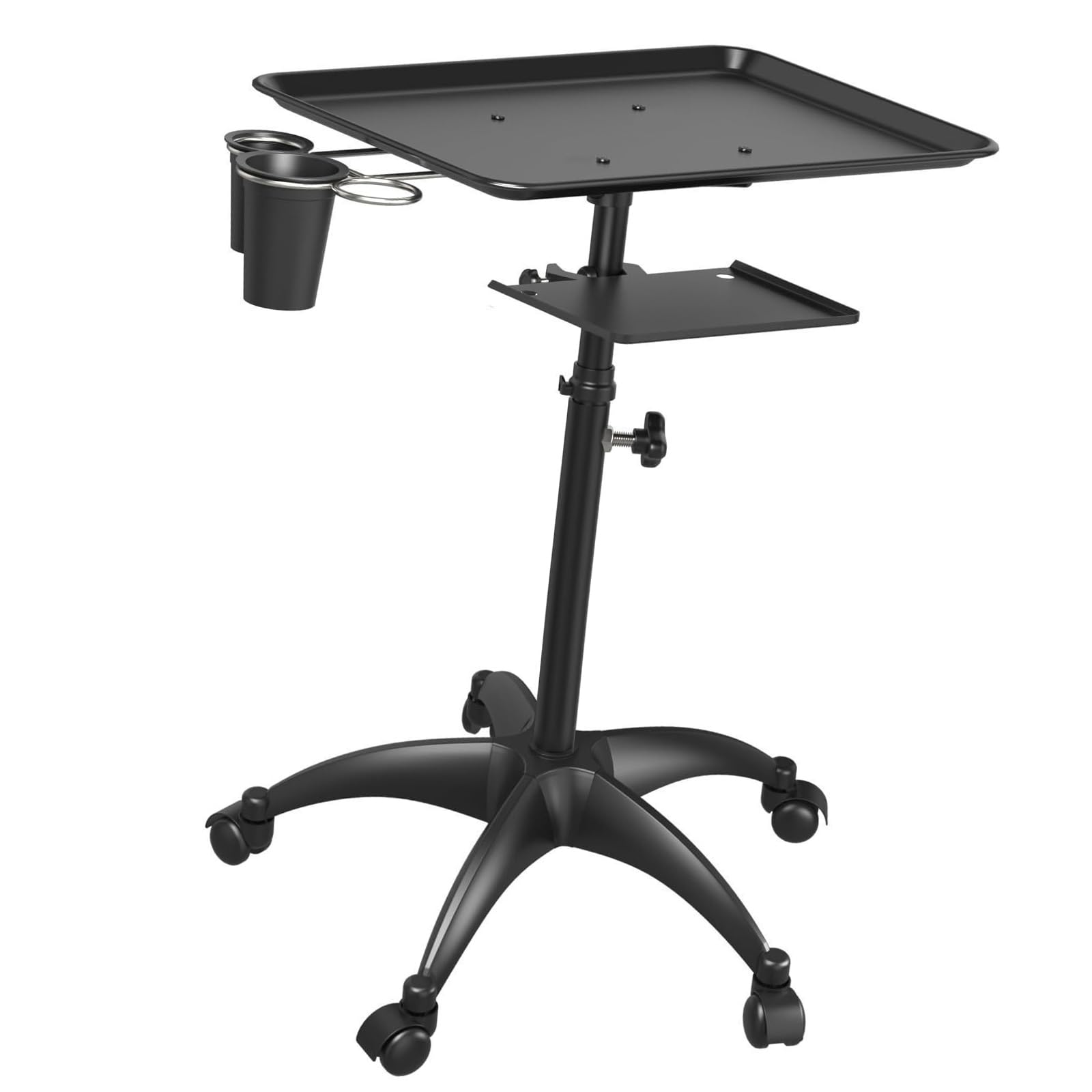 carotoe Multipurpose Salon Instrument Display Tray Sturdy and Resistant Storage Shelves Salon Tray for Long Term Use Rolling