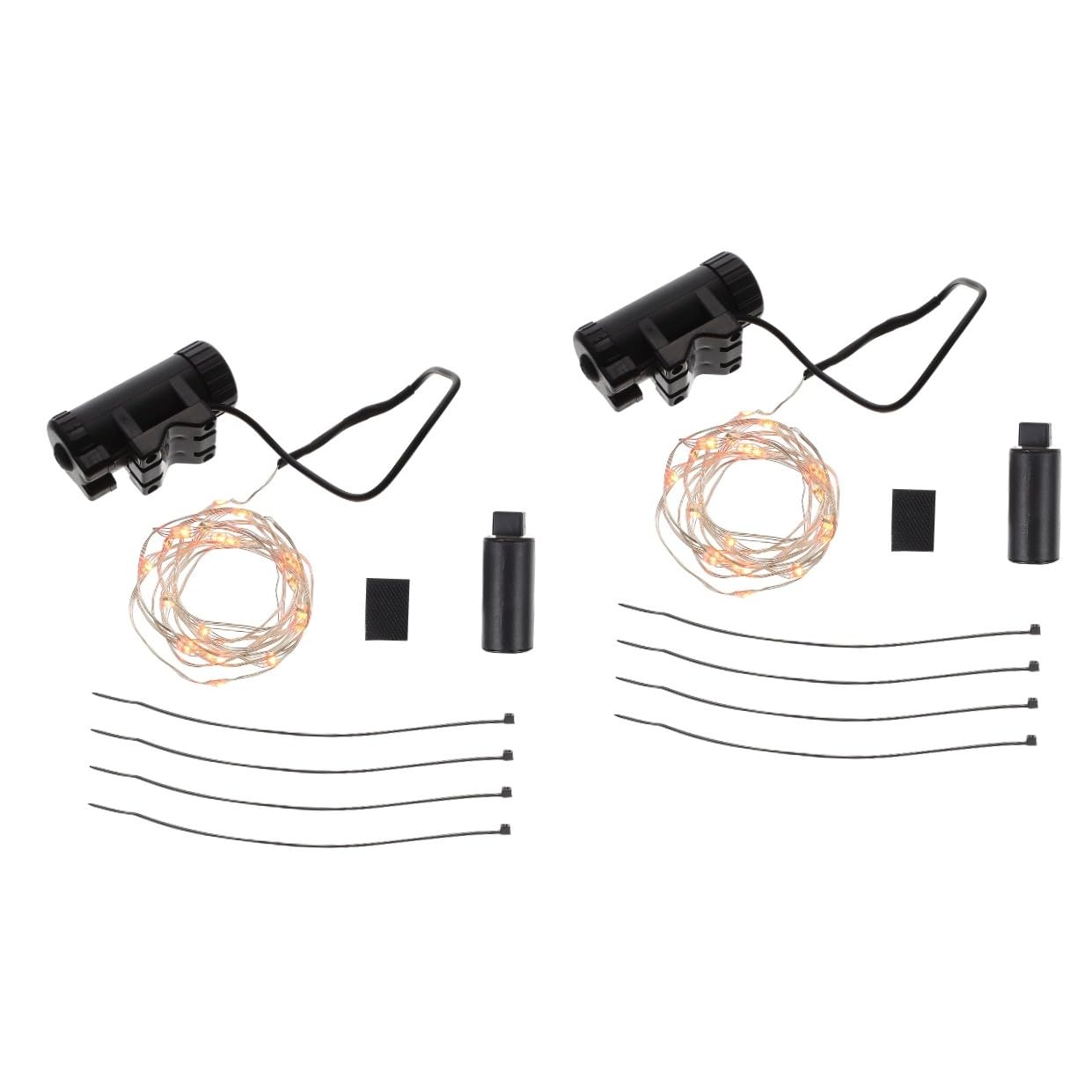 WOONEKY Lot De 2 Éclairages Décoratifs pour Roues De Vélo Éclairage De Sécurité À LED pour La Conduite De Nuit