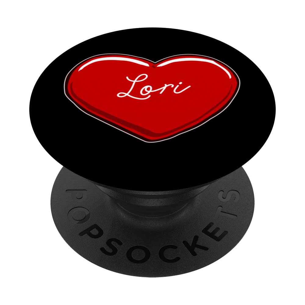 Hand Drawn Heart Lori - First Name Hearts I Love Lori PopSockets Swappable PopGrip