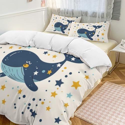 Housse de couette zippée en microfibre résistante style maison de campagne - 3