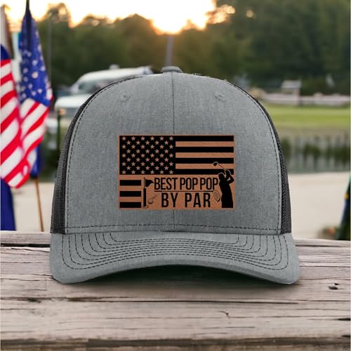 Best Grandpa by Par - Golf Gift for Grandpa - Christmas Birthday Gifts from Grandson Granddaughter Grandkids - Richardson 112