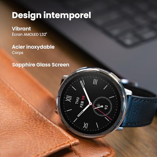 Amazfit W2433EU1N smartwatche et montre de sport 3 35 cm 1.32 AMOLED Numérique 466 x 466 pixels Écran tactile - vue 8